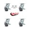Service Caster 5 Inch Thermoplastic Rubber Caster Set with Roller Bearing 4 Brake 2 Swivel Lock SCC-30CS520-TPRRD-TLB-BSL-2-TLB-2 - alternate 4